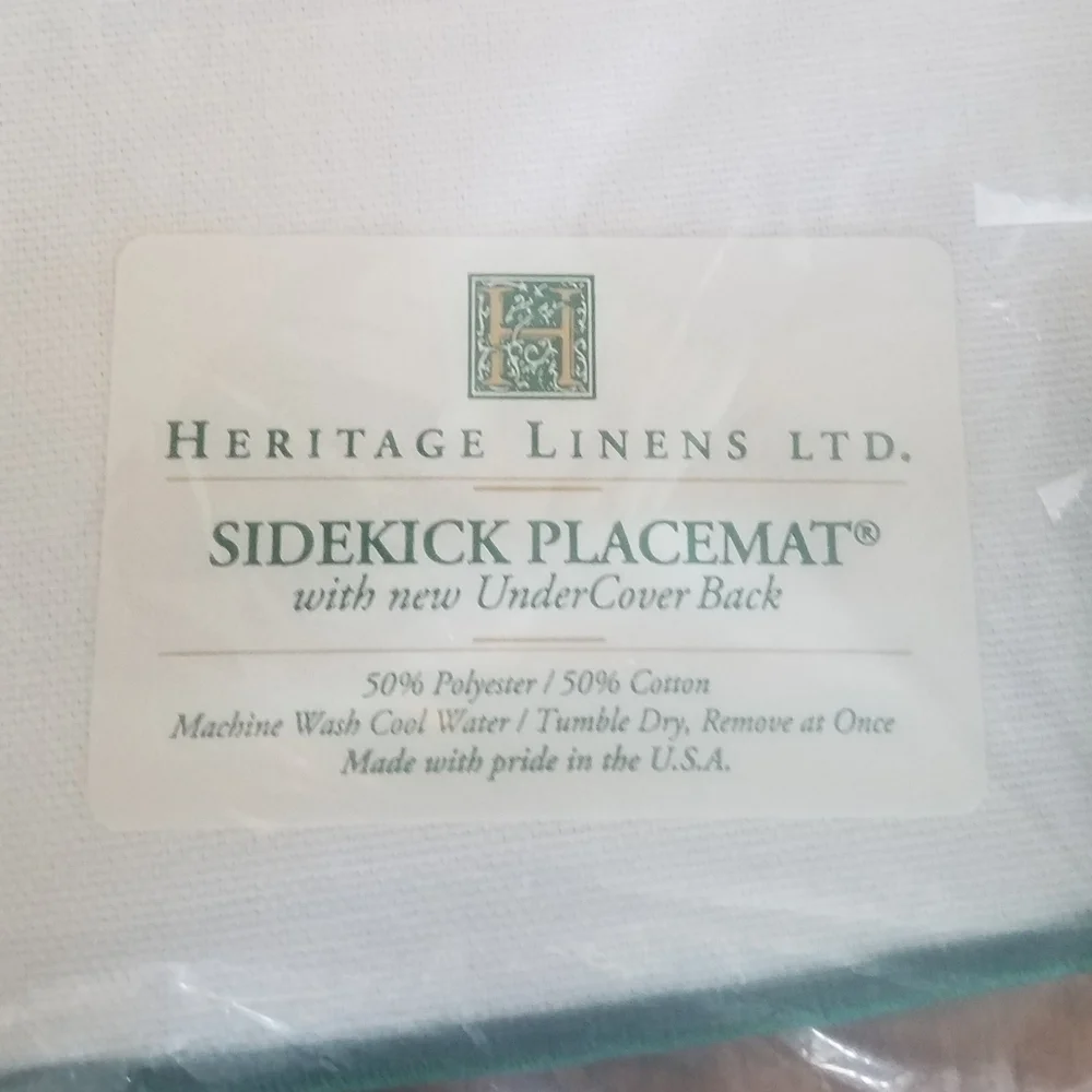 NWT Vintage Heritage Linen Sidekick Placemat Golf
